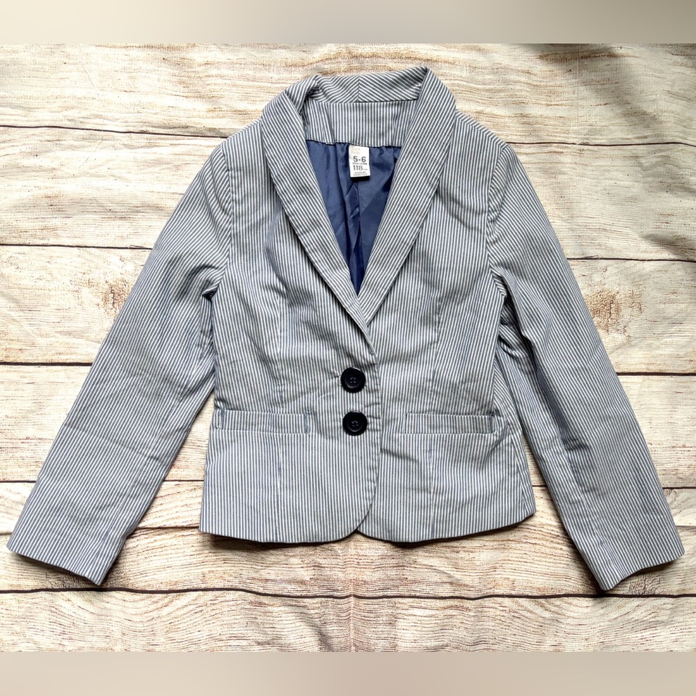 Zara Seersucker Blazer